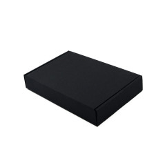 Sort A5 gaveæske til bog | 210x148x36 mm | Superbox
