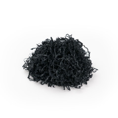 Stift sort strimlet papir - 2 mm, 1 kg