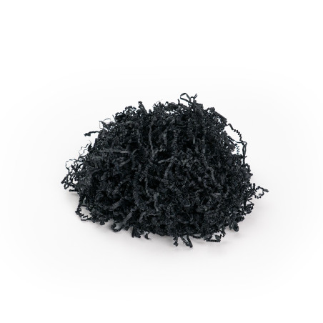 Stift sort strimlet papir - 2 mm, 1 kg