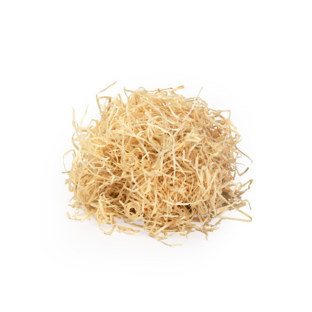 Naturlige træspåner/strimlet træuld, 4,5 kg