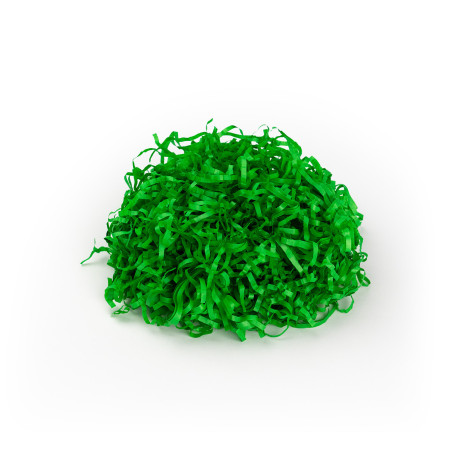 Grønt strimlet papir, 1 kg