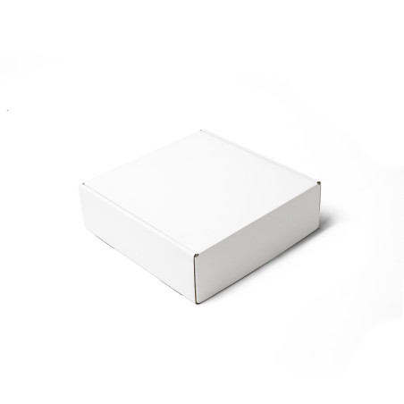 Hvid lille gaveæske, 6 cm høj | 185x195x60 mm | Superbox