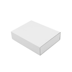 Hvid skuffe-kartonæske | 195x148x48 mm | Superbox