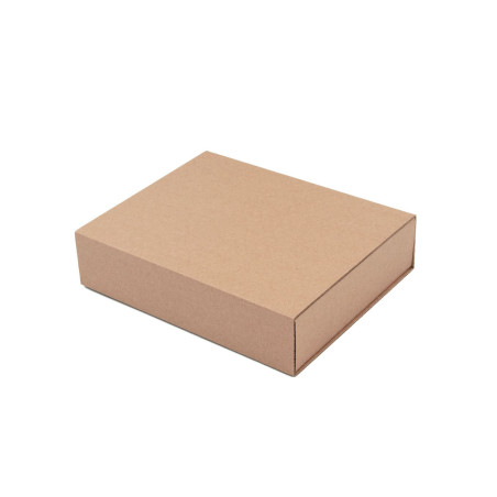Brun gaveæske med sleeve | 195x148x48 mm | Superbox