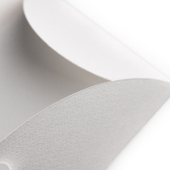 Hvid konvolut med hjerteformet lukning | 220 x 110 mm | Superbox