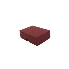 Bordeaux to-delt lille gaveæske | 95x70x30 mm | Superbox
