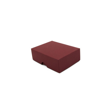 Bordeaux to-delt lille gaveæske | 95x70x30 mm | Superbox