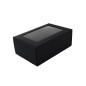 Sort A5 gaveæske med vindue | 220x150x85 mm | Superbox