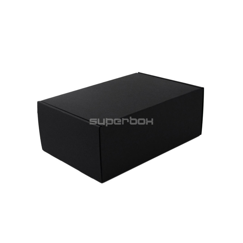 Sort gaveæske A5 størrelse | 220x150x85 mm | Superbox