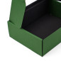 Grøn A5 format gaveæske med vindue | 210x160x70 mm | Superbox