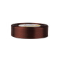 Dark chocolate satin ribbon – glossy, 25 mm wide, 32 m roll