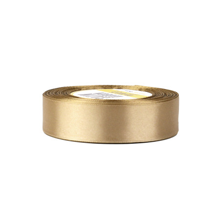 Chikt guld satinbånd | 25 mm x 32 m | Superbox