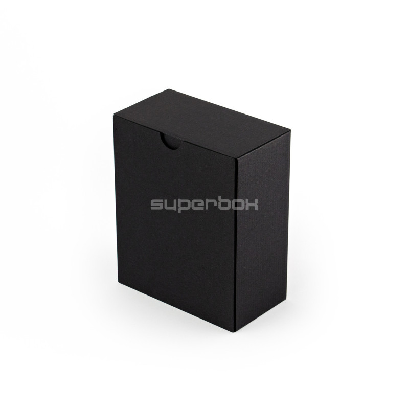 Sort aflang æske | 142x77x171 mm | Superbox