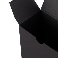 Sort aflang æske | 142x77x171 mm | Superbox