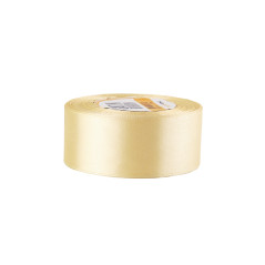 Elegant cremefarvet satinbånd | 38 mm x 32 m | Superbox