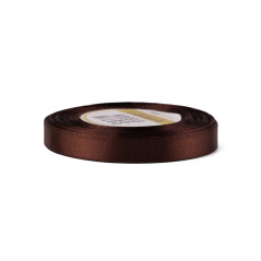 Dybt mørk chokoladefarvet satinbånd | 12 mm x 32 m | Superbox