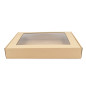 Brown Gift Box with Transparent Window