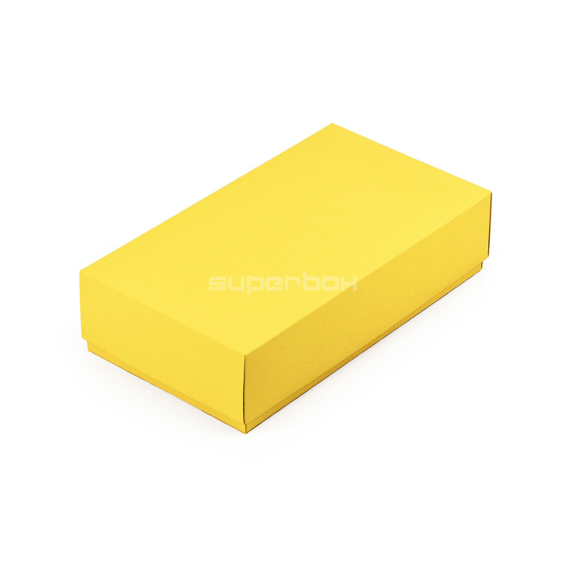 Gul to-delt papgaveæske | 200x110x50 mm | Superbox