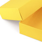 Gul to-delt papgaveæske | 200x110x50 mm | Superbox