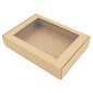 Brown Gift Box with Transparent Window