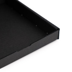 Lille sort flad æske | 105x105x15 mm | Superbox
