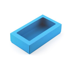 Lyseblå lille æske med låg | 200x110x50 mm | Superbox