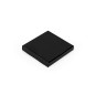 Lille sort flad æske | 105x105x15 mm | Superbox