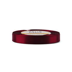 Slankt bordeaux satinbånd | 12 mm x 32 m | Superbox