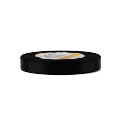 Smal sort satinbånd | 12 mm x 32 m | Superbox