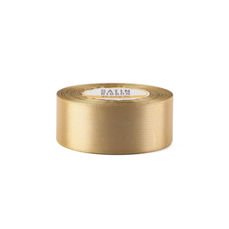 Bredt gyldent satinbånd | 38 mm x 32 m | Superbox