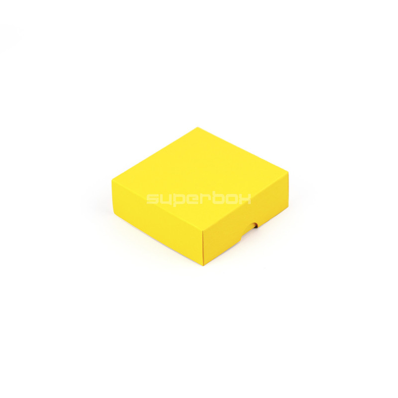 To-delt lille gul æske | 90x90x30 mm | Superbox