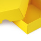 To-delt lille gul æske | 90x90x30 mm | Superbox