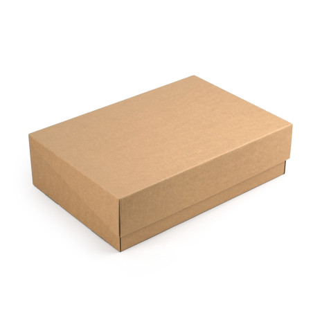 Brun flip-låg æske | 305x215x85 mm | Superbox