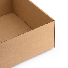 Brun flip-låg æske | 305x215x85 mm | Superbox