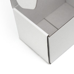 Lille hvid dyb gaveæske | 200x200x100 mm | Superbox