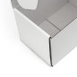 Lille hvid dyb gaveæske | 200x200x100 mm | Superbox