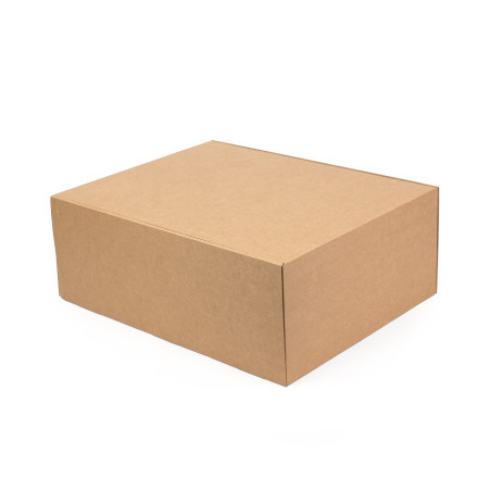 Very Large Brown Quick Closing Gift Box, 300x400x150 mm