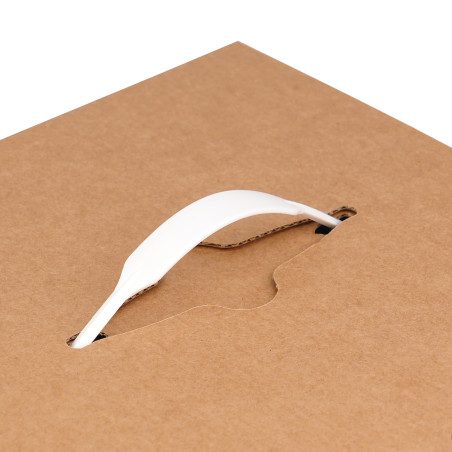 Hvide plastikhåndtag til gaveæsker