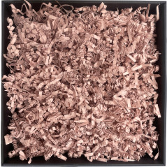 Fast strimlet papir i støvet rosa farve – 4 mm, 1 kg