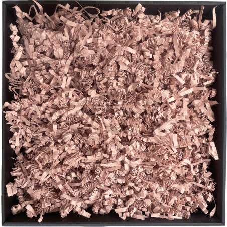 Fast strimlet papir i støvet rosa farve – 4 mm, 1 kg