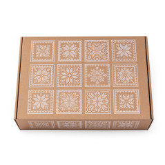 Brown A4 Box with Ethnic Motifs | 305x215x85 mm | Superbox