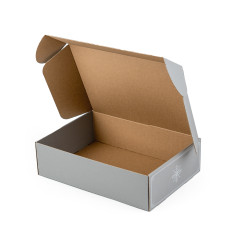 Grey A4 Box with Minimalist Winter Ornaments