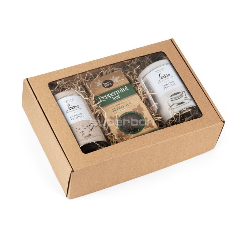 Brown A4 Size Gift Box with Window