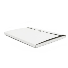 Baltas A4 formato vokas iš mikrogofros, 1.2 cm aukščio