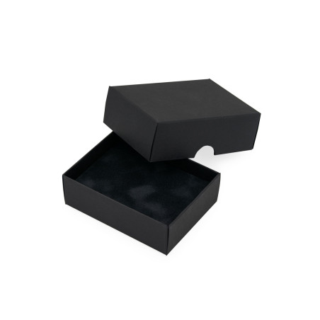 Sort fløjlsindsats til kassen 95x70x30 mm