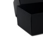 Aflang sort æske med låg | 250x70x50 mm | Superbox