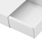 Hvid skuffe-kartonæske | 195x148x48 mm | Superbox