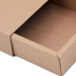 Brun gaveæske med sleeve | 195x148x48 mm | Superbox