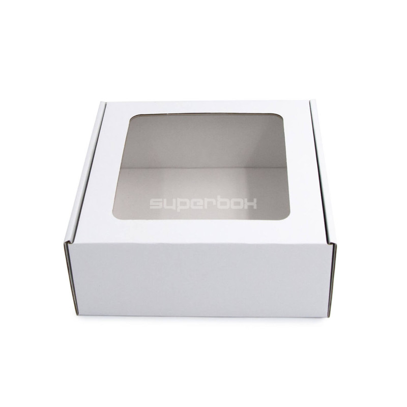White Box with a PVC Window for Packing Sauce Jars
