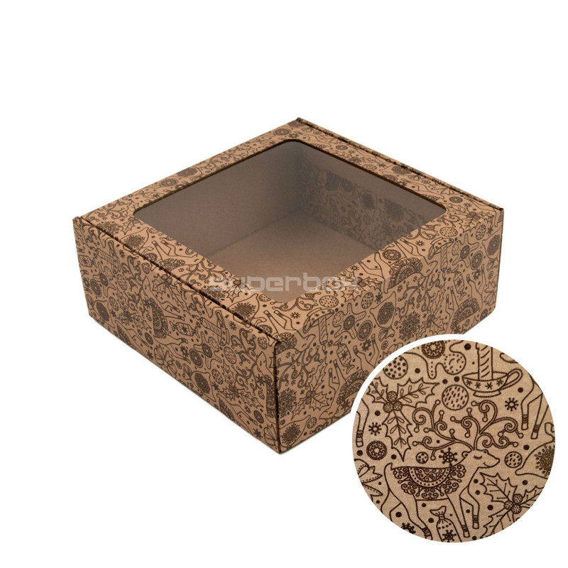 Brown Large Square Gift Box
